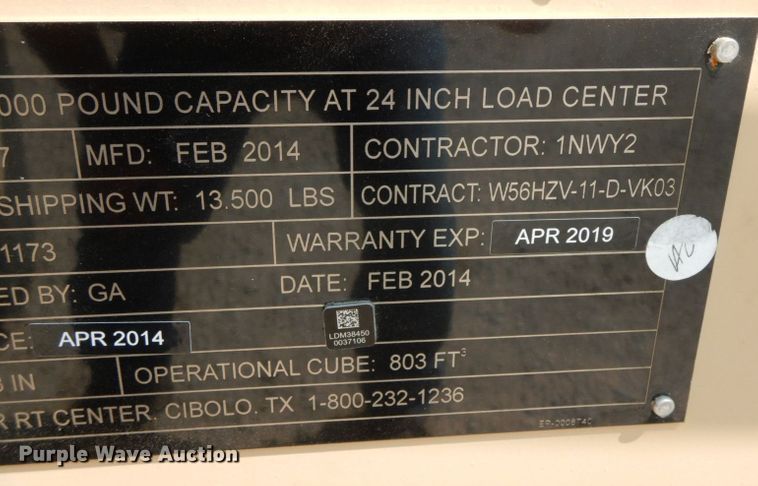 image for item HF9372 2014 Kalmar RT-022  telehandler