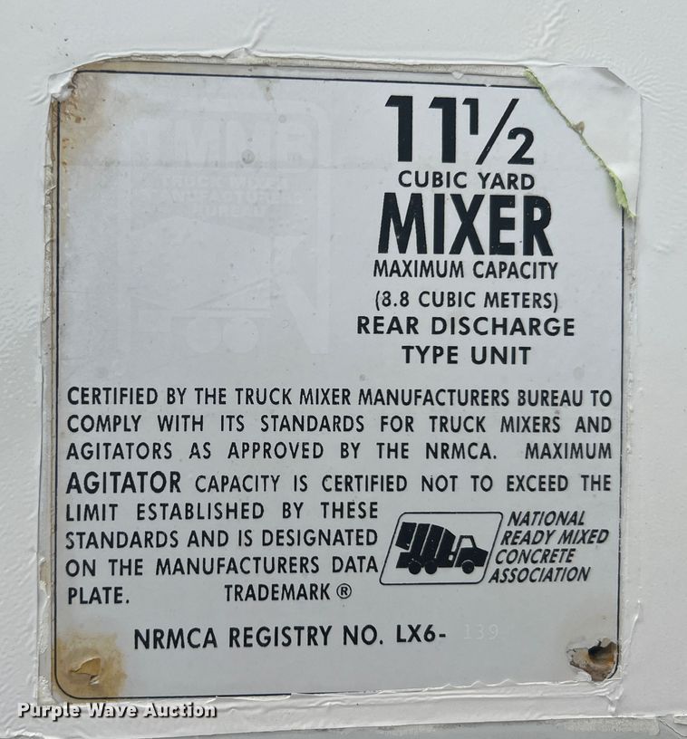 image for item IA9107 2002 Volvo VHD  ready mix truck