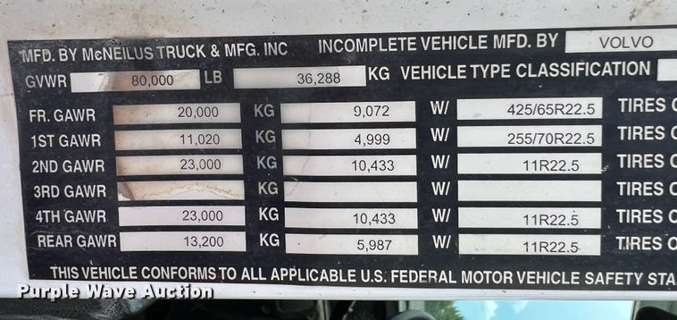 image for item IA9107 2002 Volvo VHD  ready mix truck