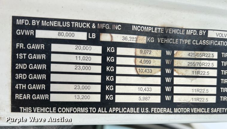 image for item IA9110 2002 Volvo VHD  ready mix truck