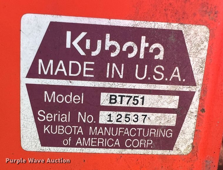 image for item IA9139 1999 Kubota B21  backhoe