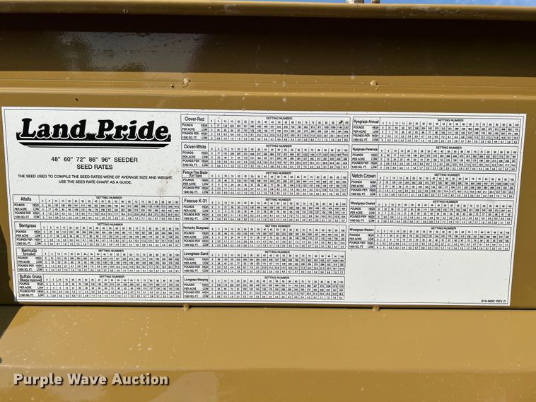 image for item IA9184 Land Pride PS1572  seeder