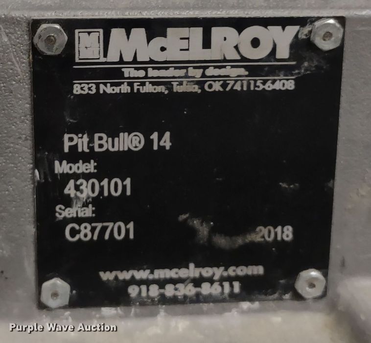 image for item JJ9987 McElroy Pit Bull 14  pipe fusion machines