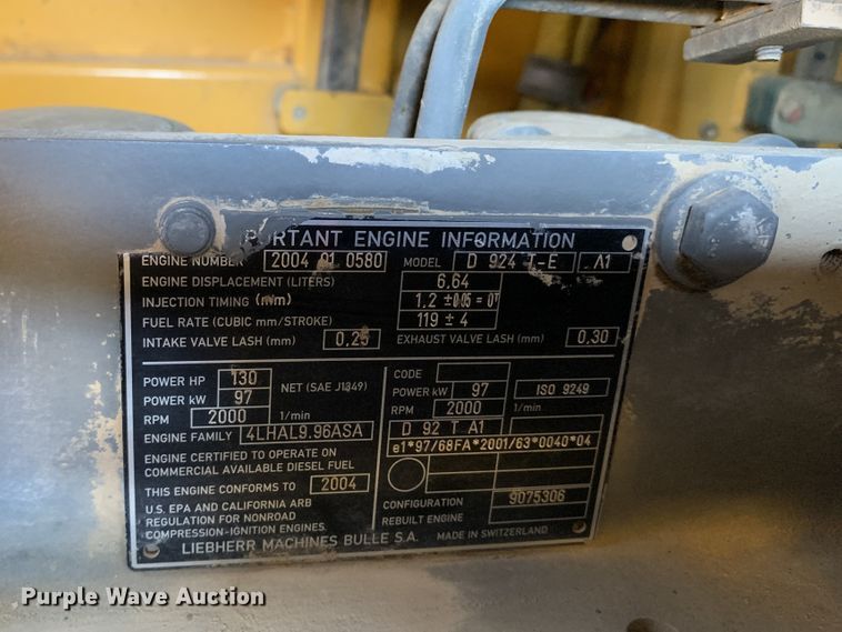 image for item JW9406 2004 John Deere 655C Series II  track loader