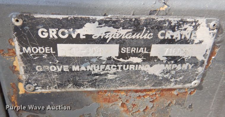 image for item KF9486 1989 Grove AP-308  crane