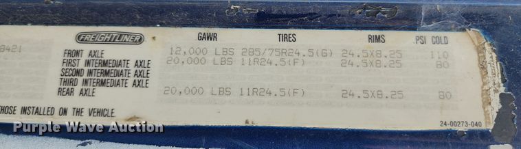 image for item KH9291 1992 Freightliner FLD  dump truck