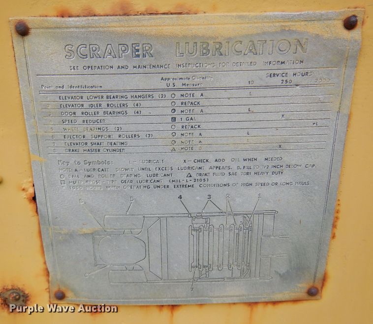 image for item KP9000 1970 Caterpillar 613  elevating scraper