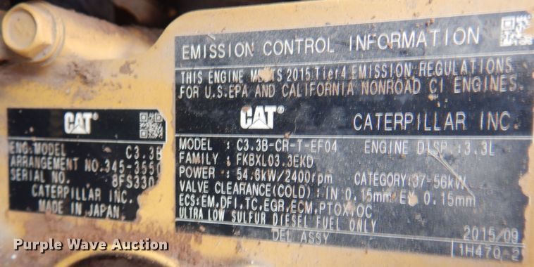 image for item KP9002 2016 Caterpillar 279D  tracked skid steer loader