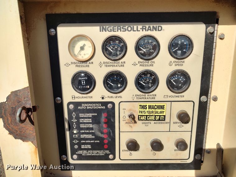 image for item LK9837 1997 Ingersoll Rand XP750WCU  air compressor