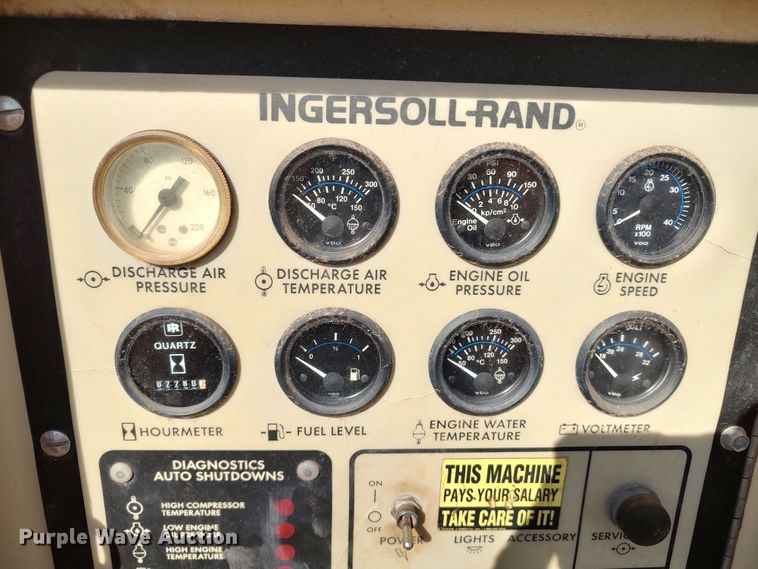 image for item LK9837 1997 Ingersoll Rand XP750WCU  air compressor