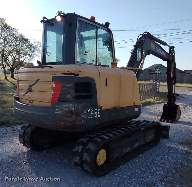 image for item LK9856 2012 Volvo EC55C  mini excavator