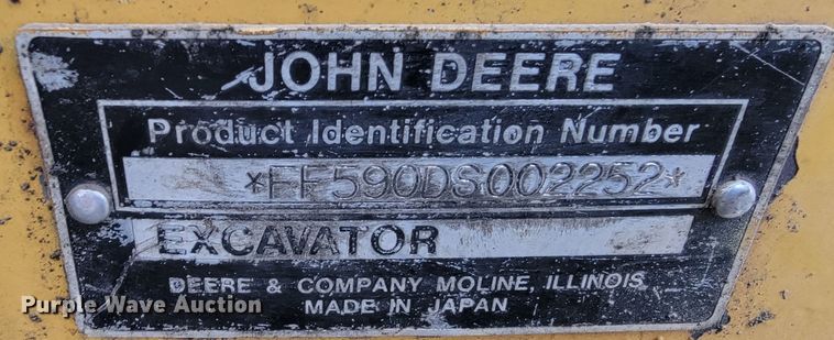 image for item LO9085 1994 John Deere 590D  excavator