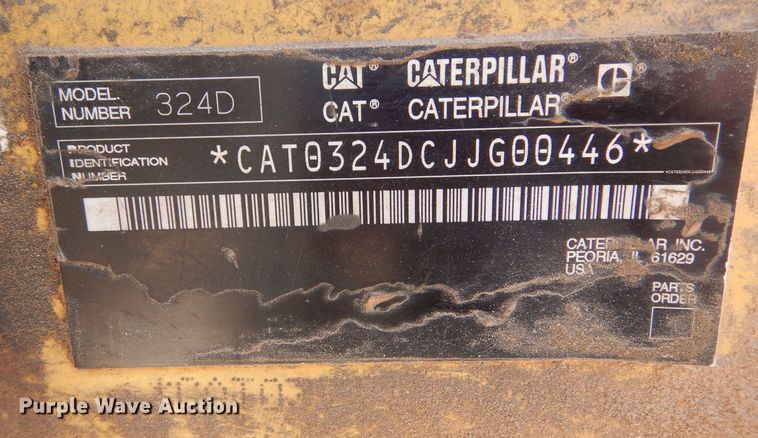 image for item LU9593 2007 Caterpillar 324D L  excavator