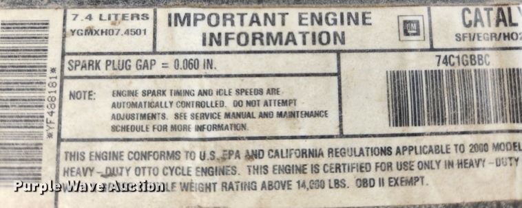 image for item MK9360 2000 Chevrolet 3500HD  flatbed pickup truck