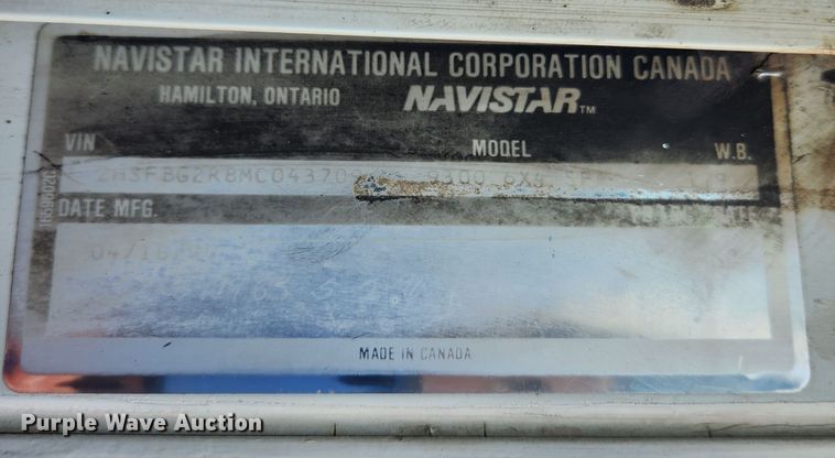 image for item MK9363 1991 International 9300  dump truck