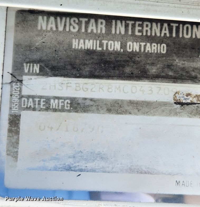 image for item MK9363 1991 International 9300  dump truck