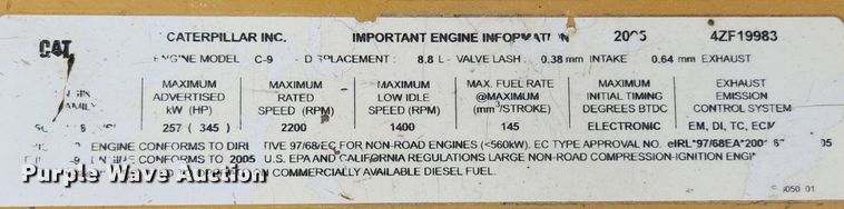 image for item MK9367 2005 Caterpillar 330CL  excavator