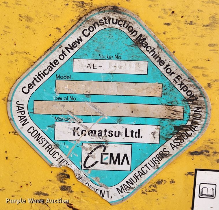 image for item MK9370 2008 Komatsu PC308USLC-3  excavator