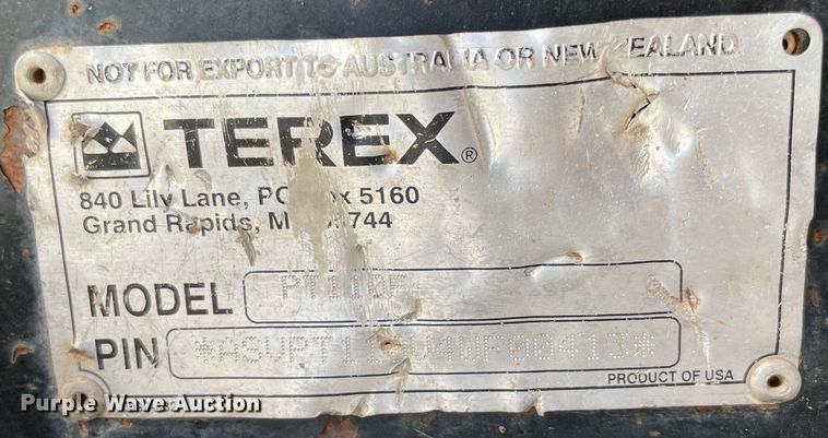 image for item MR9366 2014 Terex PT-110 Forestry  tracked skid steer loader