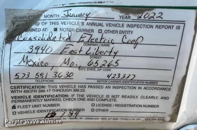 image for item MR9882 2016 Freightliner Business Class M2  digger derrick truck