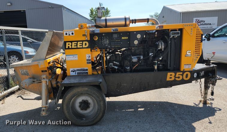 image for item MU9233 2017 Reed B50C  concrete pump trailer