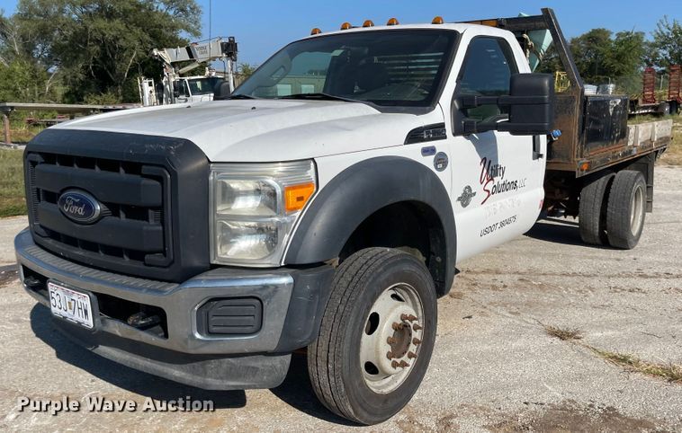 image for item MU9235 2012 Ford F550 Super Duty XL  flatbed truck