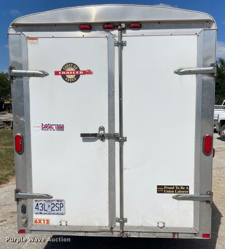 image for item MU9238 2012 Carry-On  enclosed cargo trailer