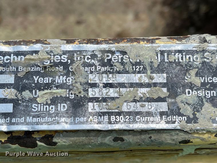 image for item MU9244 2019 Engineered Lifting Technologies  man basket