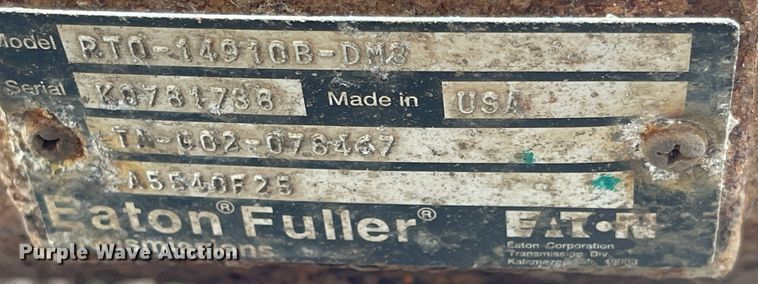 image for item MU9263 Eaton Fuller RTO-14910B-DM3  transmission