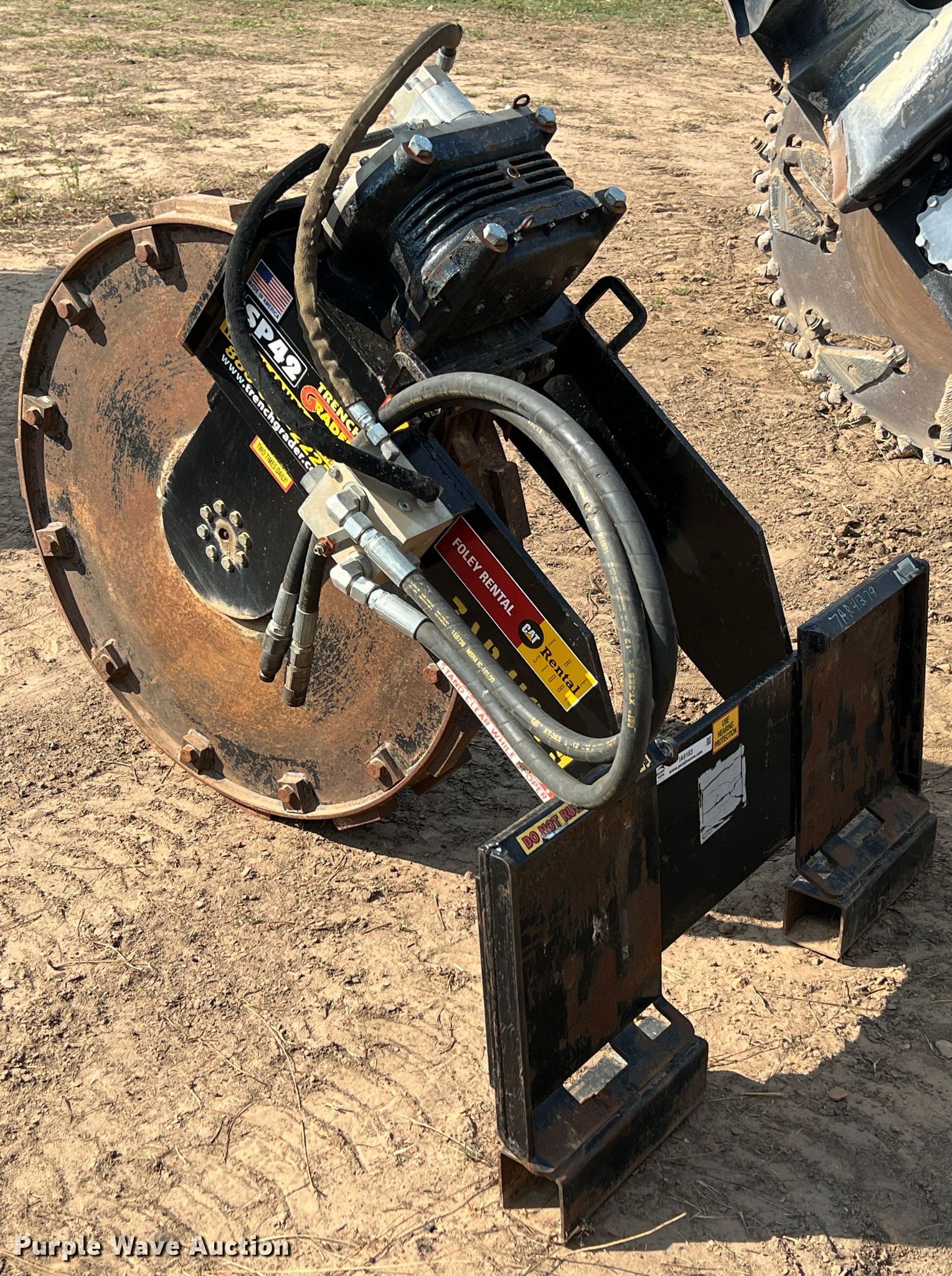 Trench Grader SP42 skid steer trench compactor in Peru, KS Item IA9183 sold Purple Wave