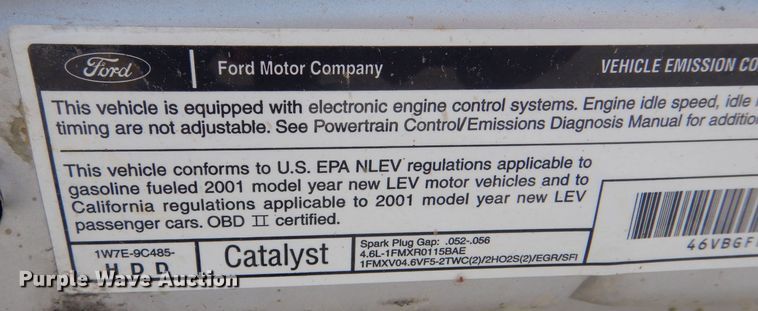 image for item DM2505 2001 Ford Crown Victoria Police Interceptor