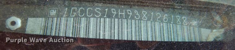 image for item DM2509 2003 Chevrolet S10  Ext. Cab pickup truck