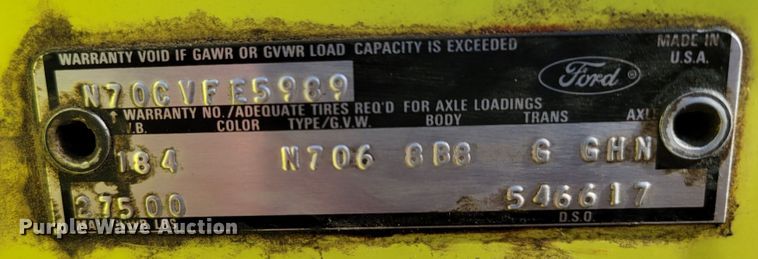 image for item DM8063 1979 Ford F700  pumper fire truck