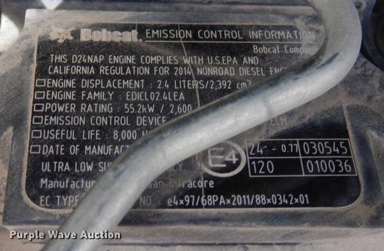 image for item DP0338 2014 Bobcat T630  tracked skid steer loader