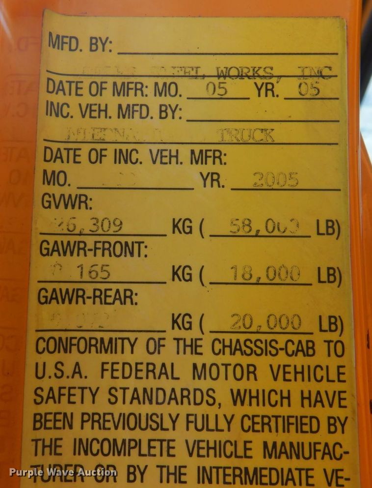 image for item DP0355 2006 International 7400  dump truck