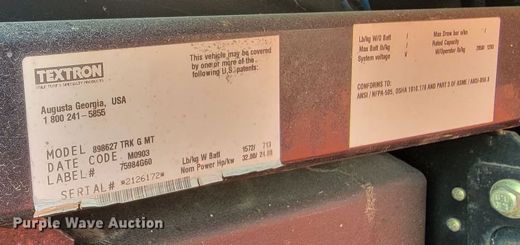 image for item DR0522 2009 Cushman Turf-Truckster  utility vehicle