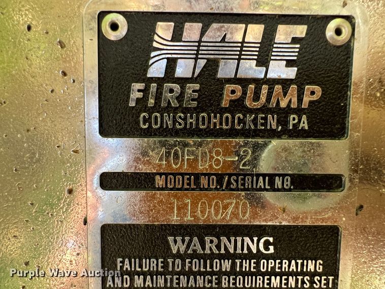 image for item IA9149 1989 Ford  F350 Super Duty  pumper fire truck