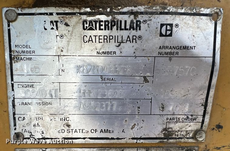 image for item IA9209 1995 Caterpillar 416B  backhoe