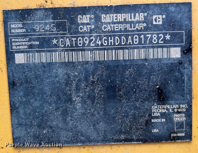 image for item IA9213 2005 Caterpillar 924G  wheel loader
