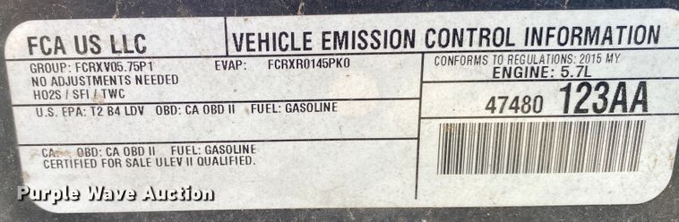 image for item IG9769 2015 Dodge Charger  Police