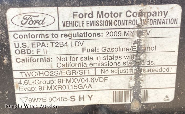 image for item IG9772 2009 Ford Crown Victoria Police Interceptor