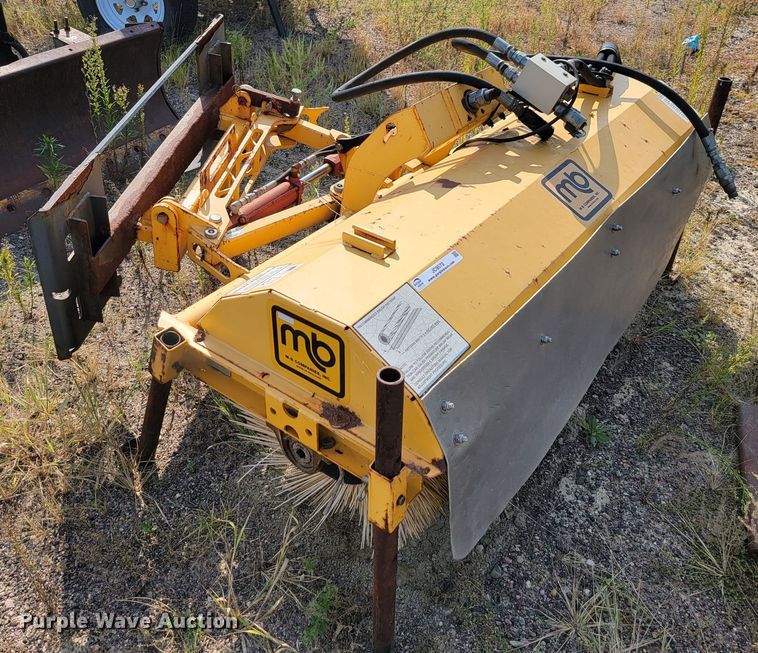 MB 60"W skid steer broom in Sioux Falls, SD Item JC9572 sold Purple