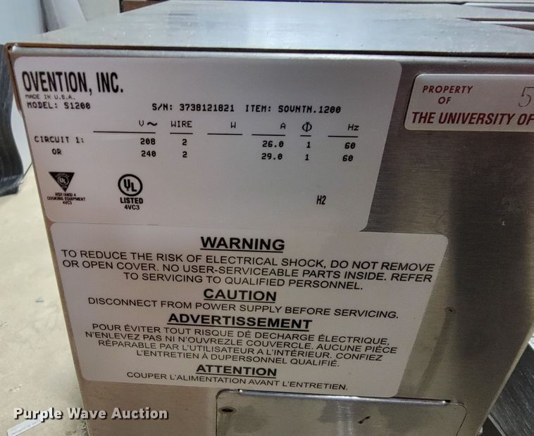 image for item JC9602 OvenTion S1200  pizza oven