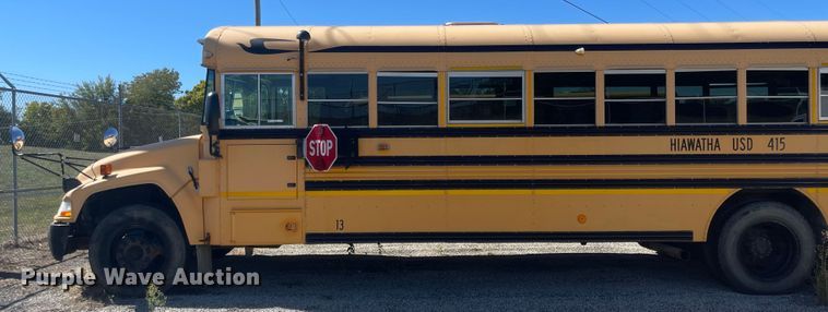 image for item JD9335 2008 Blue Bird  school bus