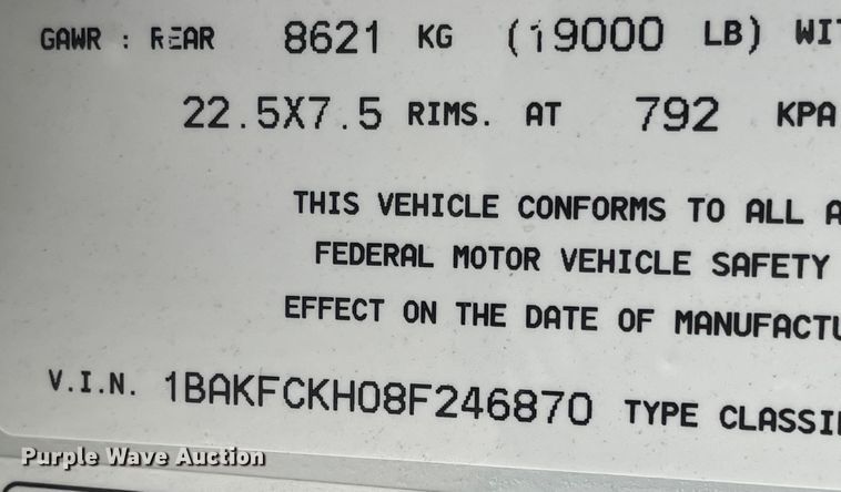 image for item JD9335 2008 Blue Bird  school bus