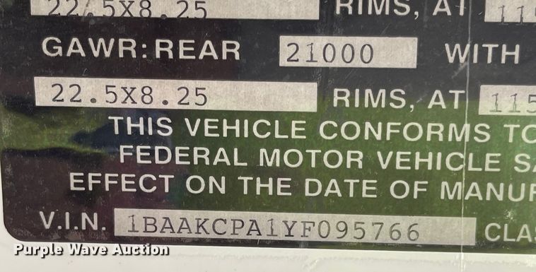 image for item JD9336 2000 Blue Bird  school bus