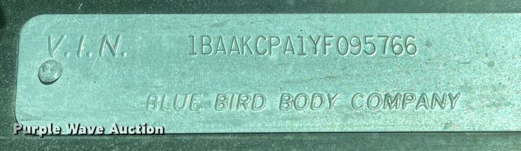 image for item JD9336 2000 Blue Bird  school bus