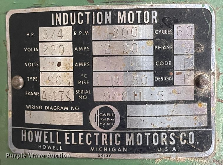 image for item JD9344 Oliver  lathe