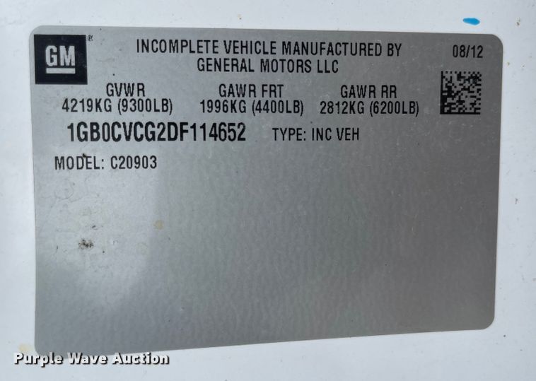 image for item JF9067 2013 Chevrolet Silverado 2500HD  utility bed pickup truck