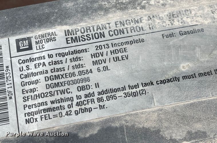 image for item JF9068 2013 Chevrolet Silverado 2500HD  utility bed pickup truck